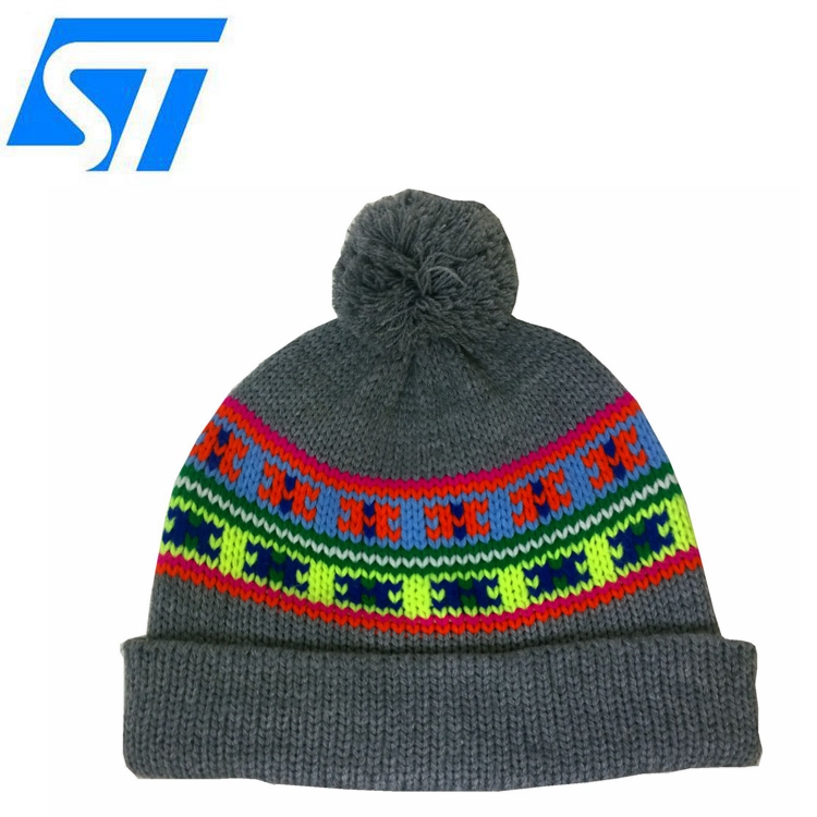 Wholesale Custom High Quality 100%Acrylic knitted Beanie with customized Embroidery/Print Logo