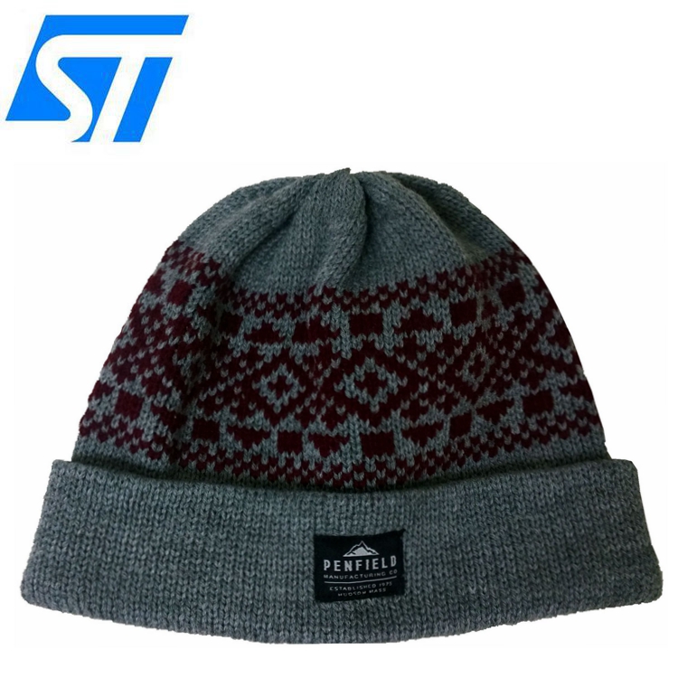 Wholesale Custom High Quality 100%Acrylic knitted Beanie with customized Embroidery/Print Logo