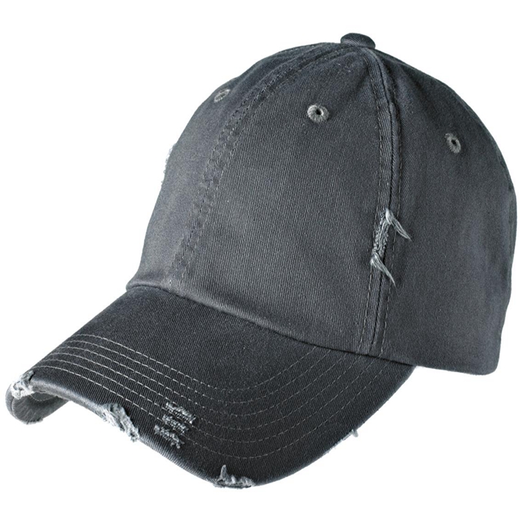 Wholesale Custom High Quality Adult Destressed Cap with customized Embroidery/Print Logo